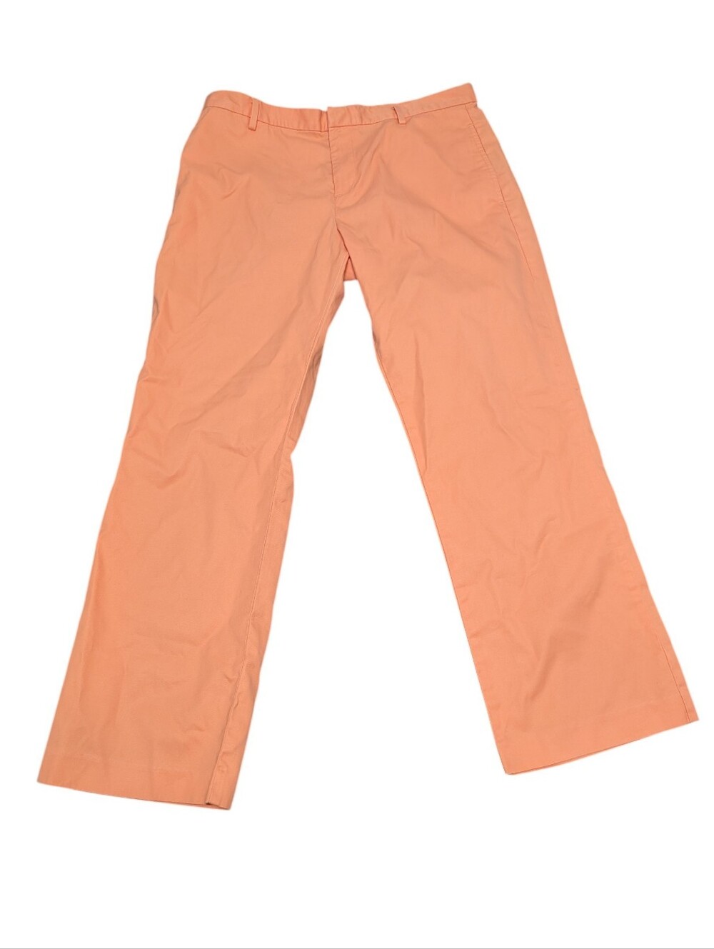 RALPH LAUREN Women's Orange Cotton Chino Pants - Straight Leg (Size 10)